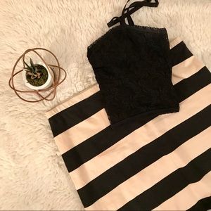 H&M striped mini skirt